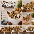S'mores Dragon Articulated Fidget Toy | 10" 3D Printed Fantasy Creature